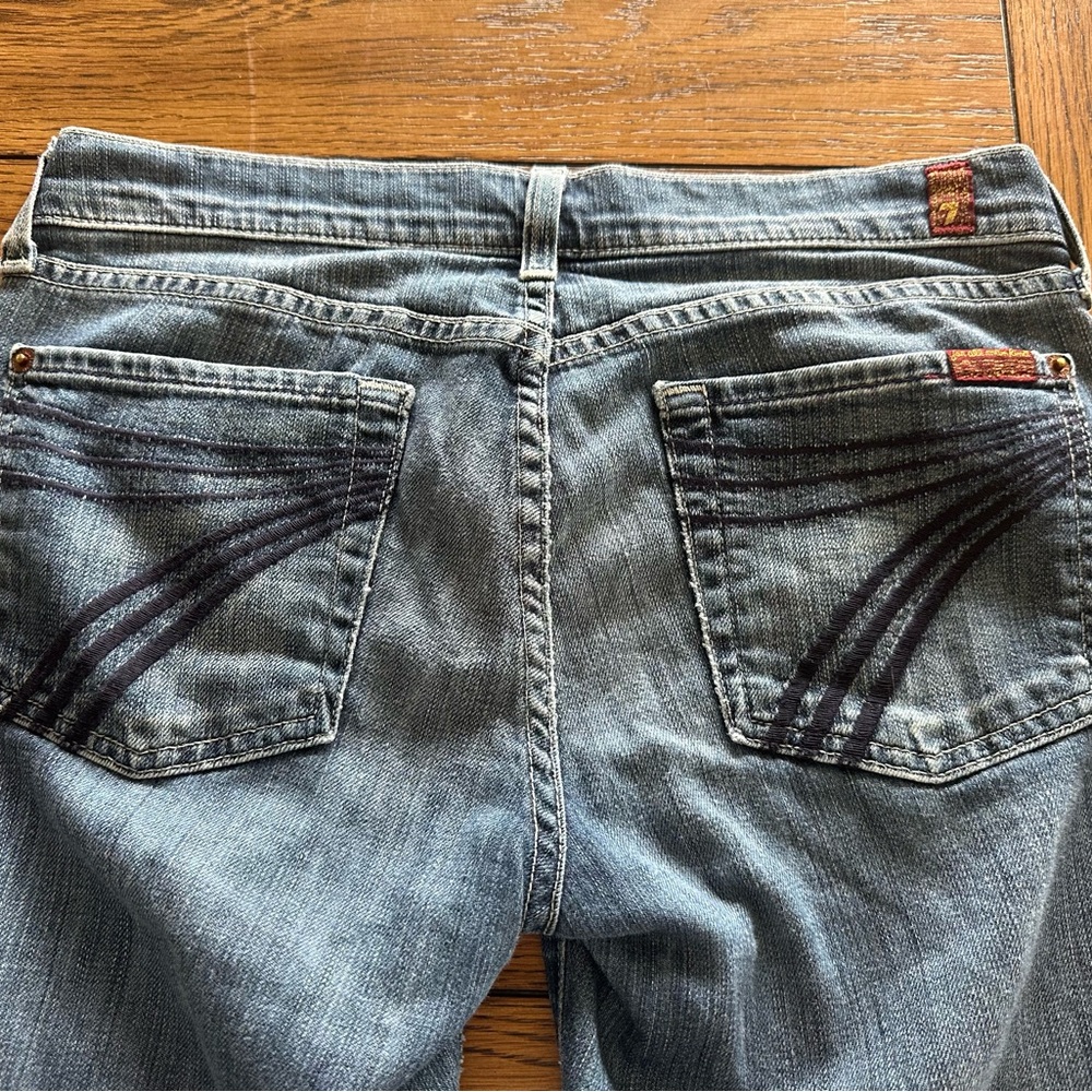 7 For All Mankind Blue Flare Jeans